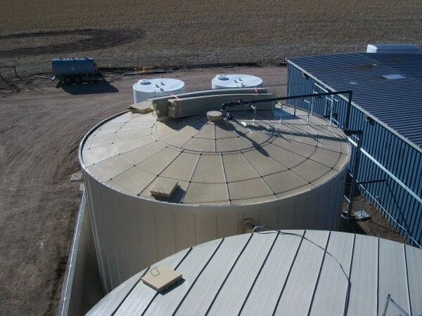 standing seam tank insulation roof installation